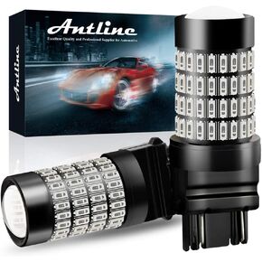 مصابيح LED 3157، مصابيح ANTLINE فائقة السطوع 4014 102-SMD 3056 3156 3057 3157K 4157 مصابيح LED مع استبدال جهاز العرض لأضواء الفرامل الخلفية، وأضواء إشارة الانعطاف، وأضواء وقوف السيارات، أحمر لامع (عبوة من قطعتين) in Kuwait