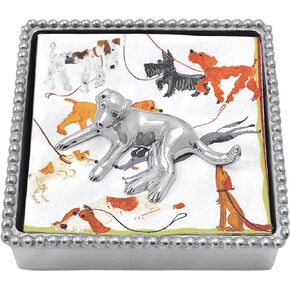 Mariposa Labrador Beaded Napkin Box