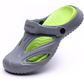 MGGMOKAY Unisex Mules Clogs Sandals Garden Shoes Beach Slippers with Removable Cushion Footbed