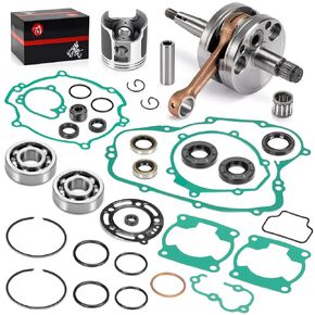 Engine Rebuild Kit Crankshaft Piston Gaskets Seal for Kawasaki KX 100 2001-2005 13001-1503 13031-1481