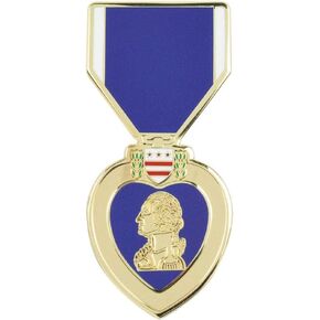 Purple Heart Car Emblem