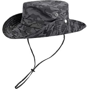 FALETO Fishing Hat Breathable Sun Protection Boonie Hat Wide Brim Safari Sun hat
