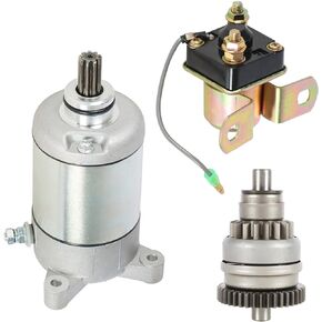 labwork Engine Starter with Starter Drive Relay Solenoid Replacement for Polaris Trail boss 325 1985-2002 Replacement for Polaris Sportsman 500 3084981 3090188 3085521