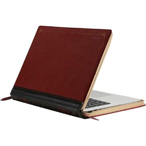 MOSISO Compatible with MacBook Air 13 inch Case A1466 A1369 Older Version 2010-2017 Release, PU Leather Laptop Sleeve Vintage Retro Zippered Portfolio Protective Case Cover, Brown