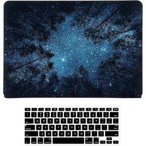 حافظة لجهاز MacBook Air 13 بوصة (A1466/A1369، إصدار 2010-2017)، غطاء صلب شفاف غير لامع ثلاثي الأبعاد وغطاء لوحة المفاتيح متوافق فقط مع الإصدار الأقدم Mac Air 13.3 بوصة - نمط الأزهار