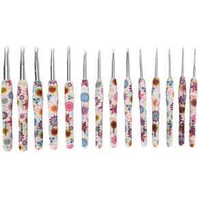 Crochet Hooks Set Ergonomic Arthritis Handle Sunflower Aluminum Hooks for Beginners