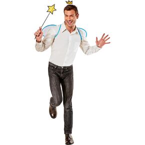 Rubie's Adult Nickelodeon Fairly Oddparents Costume Kit with Wings, Crown, Headband and Wand, One Size