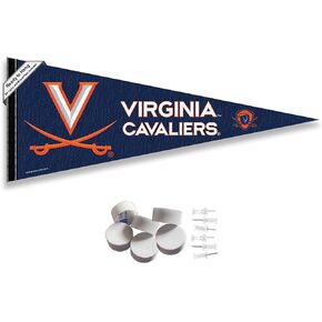 College Flags & Banners Co. Virginia Cavaliers Pennant Flag and Wall Tack Mount Pads