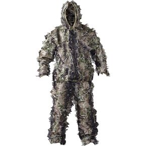 HOT SHOT Men's 3-D Leafy 2-pc Suit, Woodland Camo – Camouflage Hunting Suit