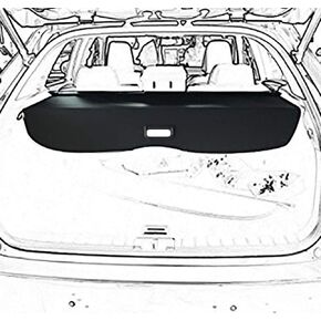 kaungka Updated Version:Cargo Security Rear Trunk Cover Retractable for 10-15 Lexus Rx350 Rx450H Cargo Cover Black (There is no Gap Between The Back Seats and The Trunk Cover)