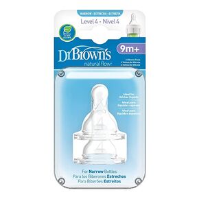Dr. Brown's Natural Flow Level 4 Standard Nipple - 6 Count