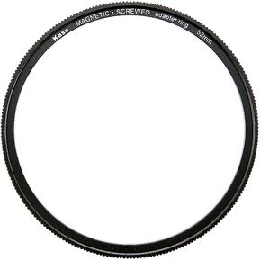 Kase 52mm DIY Female Adapter Ring Converts Conventional Screw-in Filter to Magnetic