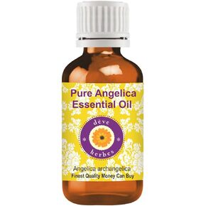 Deve Herbes Pure Angelica Essential Oil (Angelica archangelica) 100% Therapeutic Grade Steam Distilled 5ml (0.16 oz)