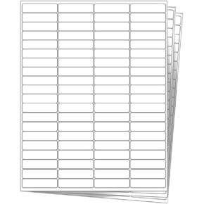 400 EcoSwift Shipping Labels 1 3/4 x 1/2 inches Mailing Address Return Inventory Blank White Self Adhesive for Laser Inkjet Printer 1.75 x 0.5