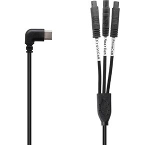 PORMIDO 3 in 1 Type C Splitter Cable for D50 Triple Mirror Camera, Connection Cable Between The Mirror and 3 Cameras