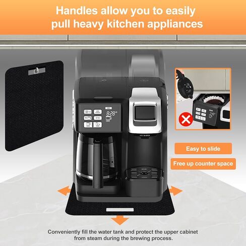 وسادة مقاومة للحرارة للمقلاة الهوائية مع وظيفة انزلاقية، قطعتان 15 * 18 بوصة حصيرة مقاومة للحرارة، حصيرة حماية للسطح متوافقة مع معظم مقلاة الهواء الكبيرة مقاس XL in Kuwait