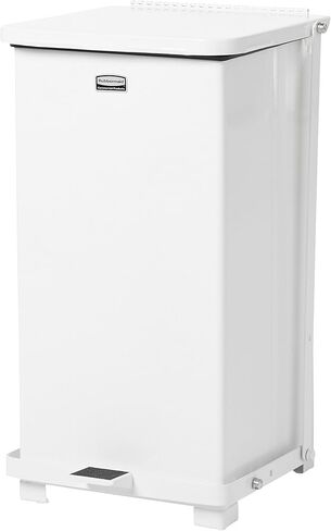 Rubbermaid Commercial Products Defenders Step-On Trash Can with Plastic Liner, 6.5-Gallon, White, Good with Infectious Waste in Doctors Office/Hospital/Medical/Healthcare Facilities in Saudi Arabia