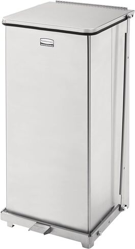 Rubbermaid Commercial Products Defenders Step-On Trash Can with Plastic Liner, 6.5-Gallon, White, Good with Infectious Waste in Doctors Office/Hospital/Medical/Healthcare Facilities in Saudi Arabia
