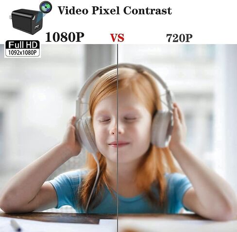 2024 جديد 1080P واي فاي كاميرا خفية للكشف عن كاميرا الأمن مع كشف الحركة، كاميرا للمنزل داخلي الأمن-a2 in Kuwait