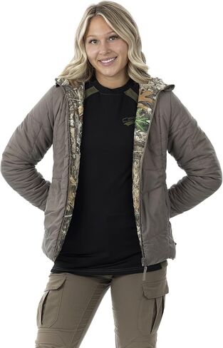 DOING SOMETHING GREAT Womens Reversible Puffer Jacket in Kuwait