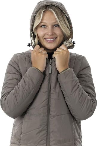 DOING SOMETHING GREAT Womens Reversible Puffer Jacket in Kuwait