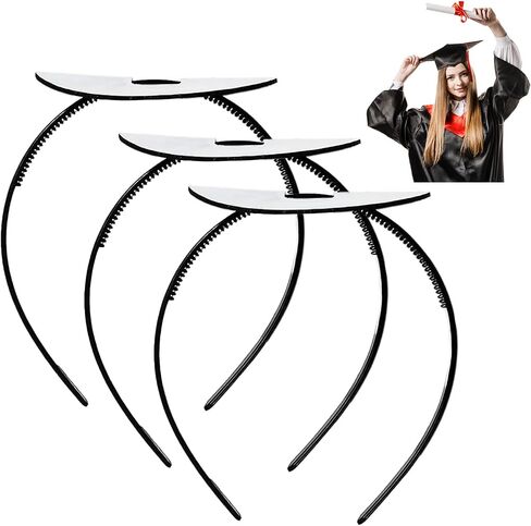 3 Pack Graduation Cap Headband Secures Your Grad Cap,Graduation cap Insert，Hat Accessories for Graduates, Students, Women （Graduation Cap Not Included） in Saudi Arabia