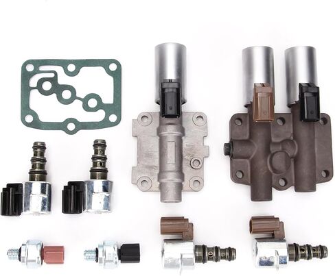 28250-P6H-024 طقم الملف اللولبي ناقل الحركة متوافق مع Accord Odyssey Pilot TL CL MDX 1997-2006 استبدل 28250-P7W-003 28400-P6H-013 28500-P6H-013 in Kuwait