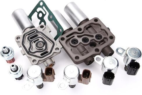 28250-P6H-024 طقم الملف اللولبي ناقل الحركة متوافق مع Accord Odyssey Pilot TL CL MDX 1997-2006 استبدل 28250-P7W-003 28400-P6H-013 28500-P6H-013 in Kuwait