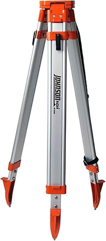 جونسون Level & Tool 40-6350 حامل ثلاثي القوائم/مجموعة قضبان من الدرجة، ارتفاع العمل 3'-5'، فضي/برتقالي، مجموعة واحدة in Saudi Arabia