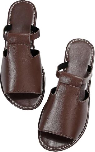 Verdusa Women's Cut Out Slide Sandals Open Toe Summer Flat Sandals Outdoor Shoes in Saudi Arabia