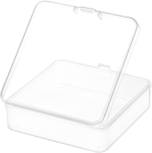 Nicunom 30 Pcs Mini Plastic Storage Containers Box, 3.2 x 3.2 In Small Beads Organizers Clear Mini Storage Boxes Case for Collecting Small Items, Game Pieces, Art Crafts Accessories in Saudi Arabia