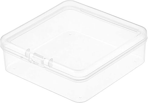 Nicunom 30 Pcs Mini Plastic Storage Containers Box, 3.2 x 3.2 In Small Beads Organizers Clear Mini Storage Boxes Case for Collecting Small Items, Game Pieces, Art Crafts Accessories in Saudi Arabia