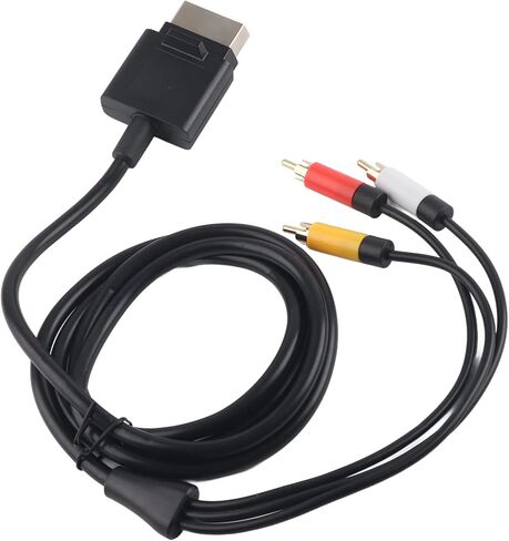 1.8m AV Cable Audio Video Cord, Component ABS Cord for Xbox 360 Slim, Audio Cable Video Cord for The Game Players Replacement, AV Cable in Saudi Arabia