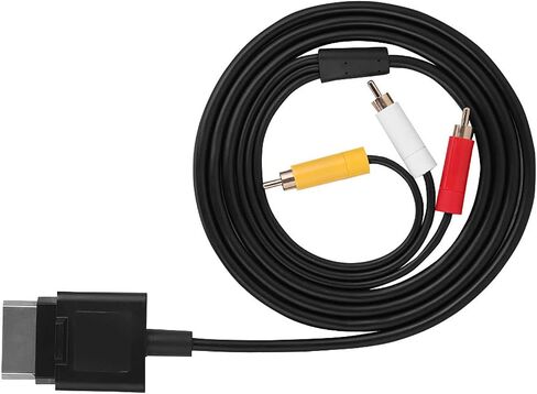 1.8m AV Cable Audio Video Cord, Component ABS Cord for Xbox 360 Slim, Audio Cable Video Cord for The Game Players Replacement, AV Cable in Saudi Arabia