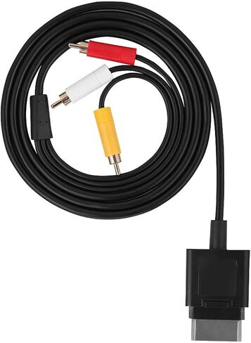 1.8m AV Cable Audio Video Cord, Component ABS Cord for Xbox 360 Slim, Audio Cable Video Cord for The Game Players Replacement, AV Cable in Saudi Arabia