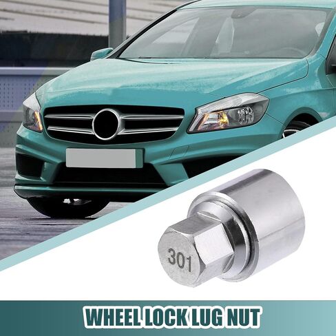 ACROPIX Car 301 Wheel Lug Nut Removal Key Fit for Mercedes-Benz - Pack of 1 Silver Tone in Saudi Arabia