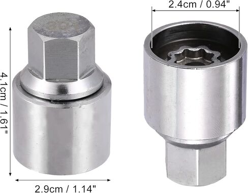 ACROPIX Car 301 Wheel Lug Nut Removal Key Fit for Mercedes-Benz - Pack of 1 Silver Tone in Saudi Arabia