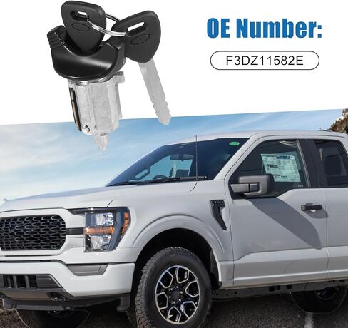 Ignition Switch Lock Cylinder with Keys F3DZ11582E for Ford F-150 1992-1995 in Saudi Arabia