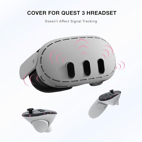غلاف غلاف VR لملحقات سماعات الرأس Meta Quest 3، واقي سماعة الرأس VR لسماعات Oculus Quest 3 VR (مادة ABS شفافة) in Kuwait