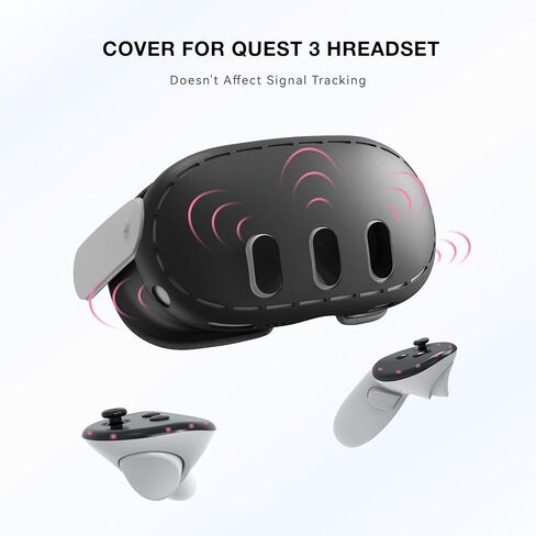 VR Shell Cover Skin for Meta Quest 3 Headset Accessories, VR Headset Protector for Oculus Quest 3 VR Headsets (ABS Material Clear) in Saudi Arabia