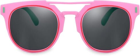 FEISEDY Kids Polarized Sunglasses for Girls Boys Sunglasses Rubber Round Frame UV400 Age 5-12 B2818 in Saudi Arabia