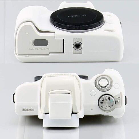 حافظة كاميرا Pocoukate لكاميرا Canon EOS M50 Mark II/ M50 غطاء حافظة من السيليكون مع واقي شاشة M50/M50 Mark II in Kuwait