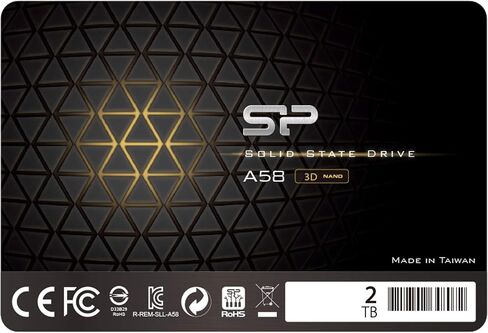Silicon Power 256GB SSD 3D NAND A55 SLC Cache Performance Boost SATA III 2.5" Internal Solid State Drive SU256GBSS3A55S25AH in Kuwait