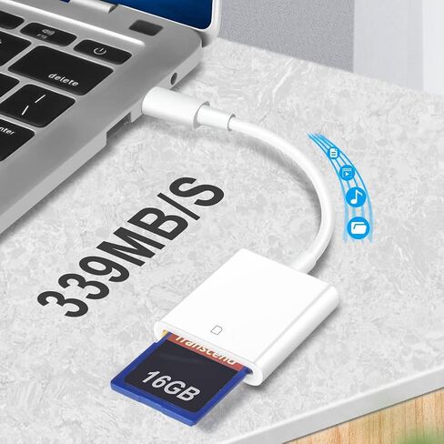 SD Card Reader, Seminer USB C to SD Card Camera Reader Adapter with Type-C and OTG Function Compatible with Samsung S20/S10/Note, 2018Pad Pro, Google Pixel, MacBook, White in Saudi Arabia