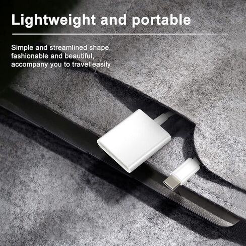 SD Card Reader, Seminer USB C to SD Card Camera Reader Adapter with Type-C and OTG Function Compatible with Samsung S20/S10/Note, 2018Pad Pro, Google Pixel, MacBook, White in Saudi Arabia