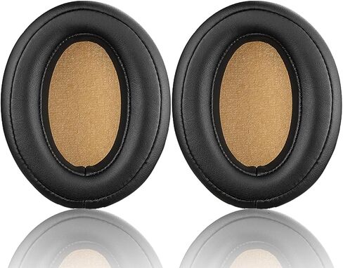 وسائد أذن بديلة لسماعات Sennheiser Momentum 2.0 (Momentum 2, M2)، HD1 حول الأذن، وسائد الأذن مع رغوة عازلة للضوضاء عالية الكثافة، مصنوعة من الجلد - أسود in Saudi Arabia