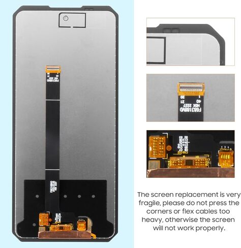 مجموعة استبدال شاشة Oukitel WP19 لشاشة Oukitel WP17 LCD مقاس 6.78 بوصة محول رقمي لشاشة تعمل باللمس أجزاء إصلاح زجاجية مع أدوات (أسود) in Saudi Arabia