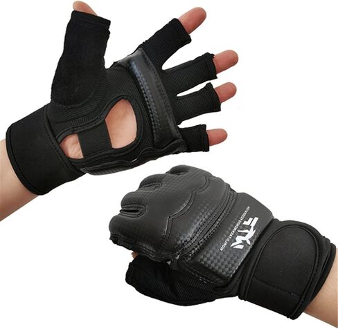Taekwondo Gloves, WTF Approved Muay Thai Sandbag Boxing Training Punching Bag Half Finger Mitts Sparring Martial Arts Karate Fighting MMA Gloves for Men Women Kids in Saudi Arabia