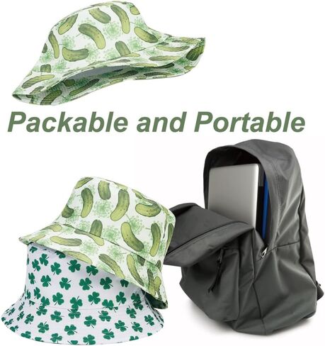 قبعة دلو للنساء والرجال من القطن خفيفة الوزن ومسامية للسفر والشاطئ في الهواء الطلق قبعات دلو للجنسين in Kuwait