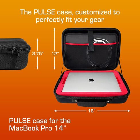 Analog Cases 16" MacBook Pro Hard Shell Case, Compatible with 2020-2024 M1 / M2/ M3 16-Inch MacBook Pro Laptop, Shock Absorbent Padded Hardshell Case in Saudi Arabia
